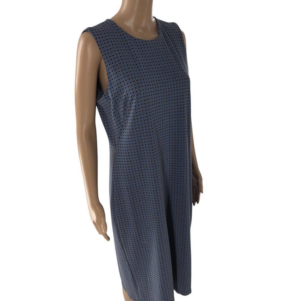J. McLaughlin Blue Black Turnberry Devonshire Bainbridge Cloth Dress - Picture 4 of 10